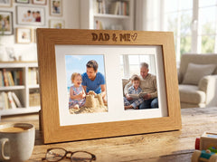 Dad and Me Photo Picture Frame Double 6x4 Inch Photo Frame ukgiftstoreonline