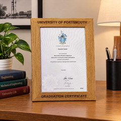 Personalised Engraved Wooden Graduation Certificate Holder Frame Gift A4 Size Graduation Certificate ukgiftstoreonline