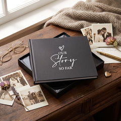 Our Love Story Black Photo Album For 50 x 6 by 4 Photos Birthday Photo Album ukgiftstoreonline