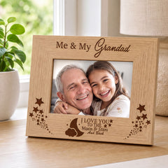 Me and My Grandad Love You To The Moon Photo Frame Gift grandad photo frame ukgiftstoreonline