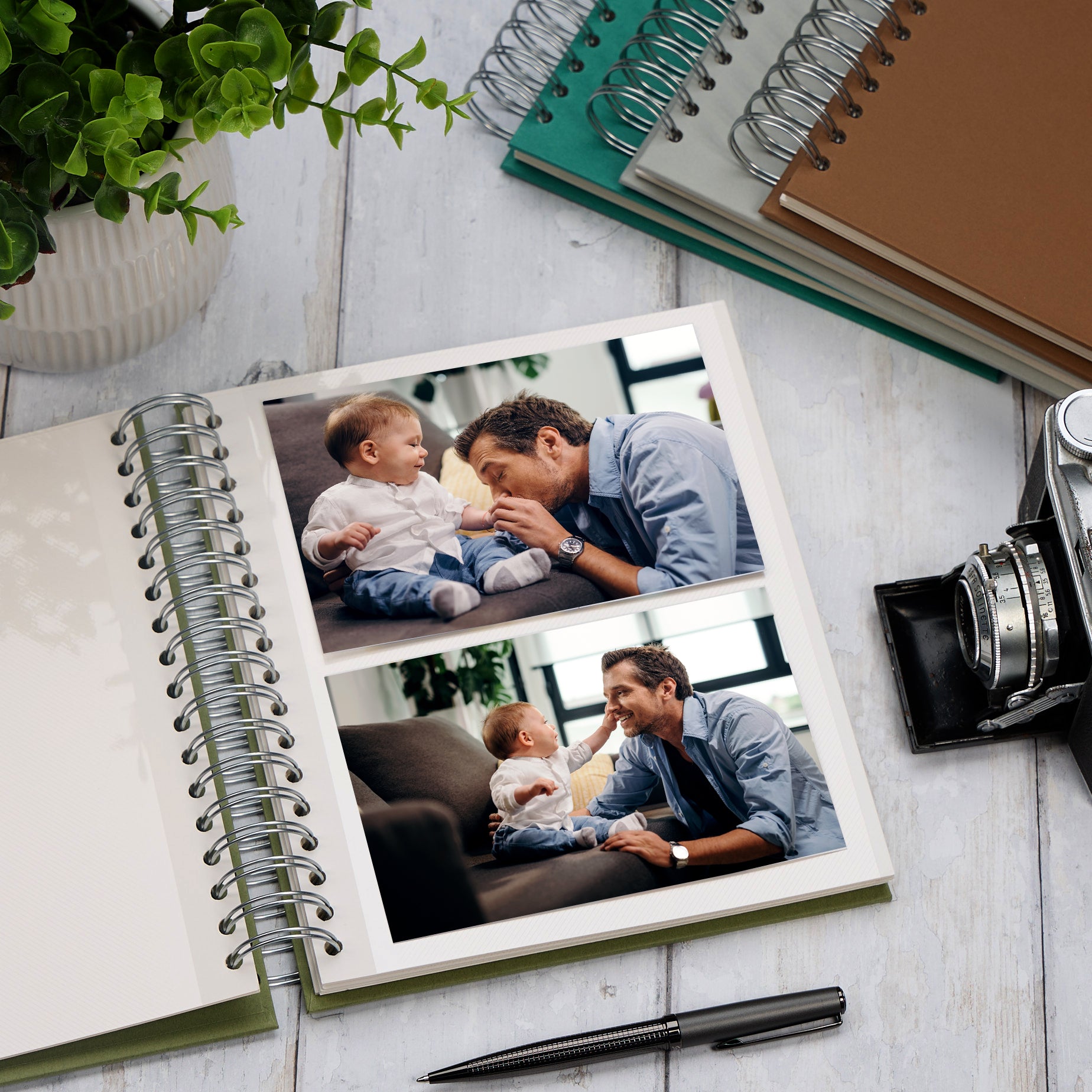 Large 1st Birthday Photo Album Memory Keepsake Gift With Stars