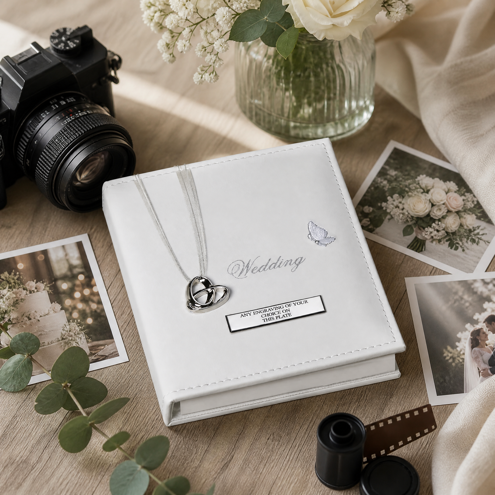 Personalised Wedding Album, 24-Photo 7X5 Picture Keepsake Gift wedding photo album ukgiftstoreonline