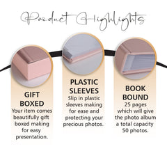 Our Adventures Book Travel Pink Photo Album Gift