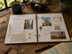 Personalised Travel Journal Photo Album, Large Scrapbook Keepsake Scrapbook Guest Book ukgiftstoreonline