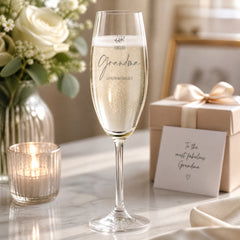 Personalised Grandma Champagne Flute Prosecco Glass Gift Personalised Champagne Glasses ukgiftstoreonline