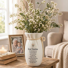 Personalised Flower Vase For Great Grandma, Custom Name, 195X110Mm ukgiftstoreonline