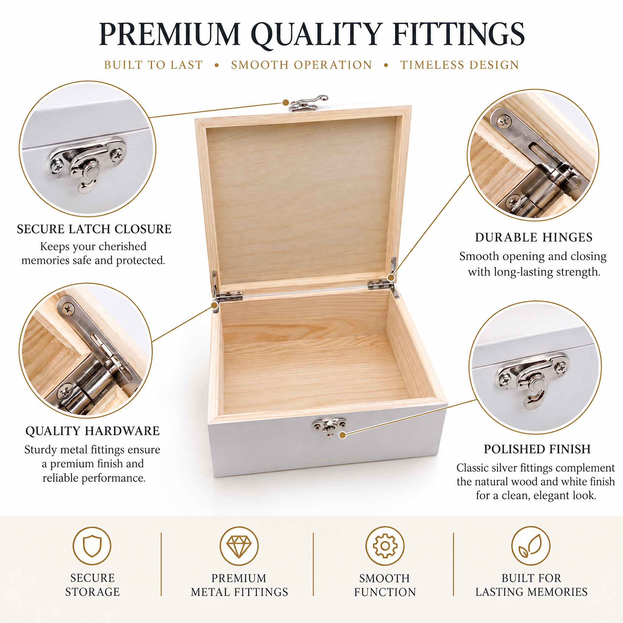 Mum Remembrance Personalised Wooden Keepsake Memory Box Keepsake Wooden box ukgiftstoreonline
