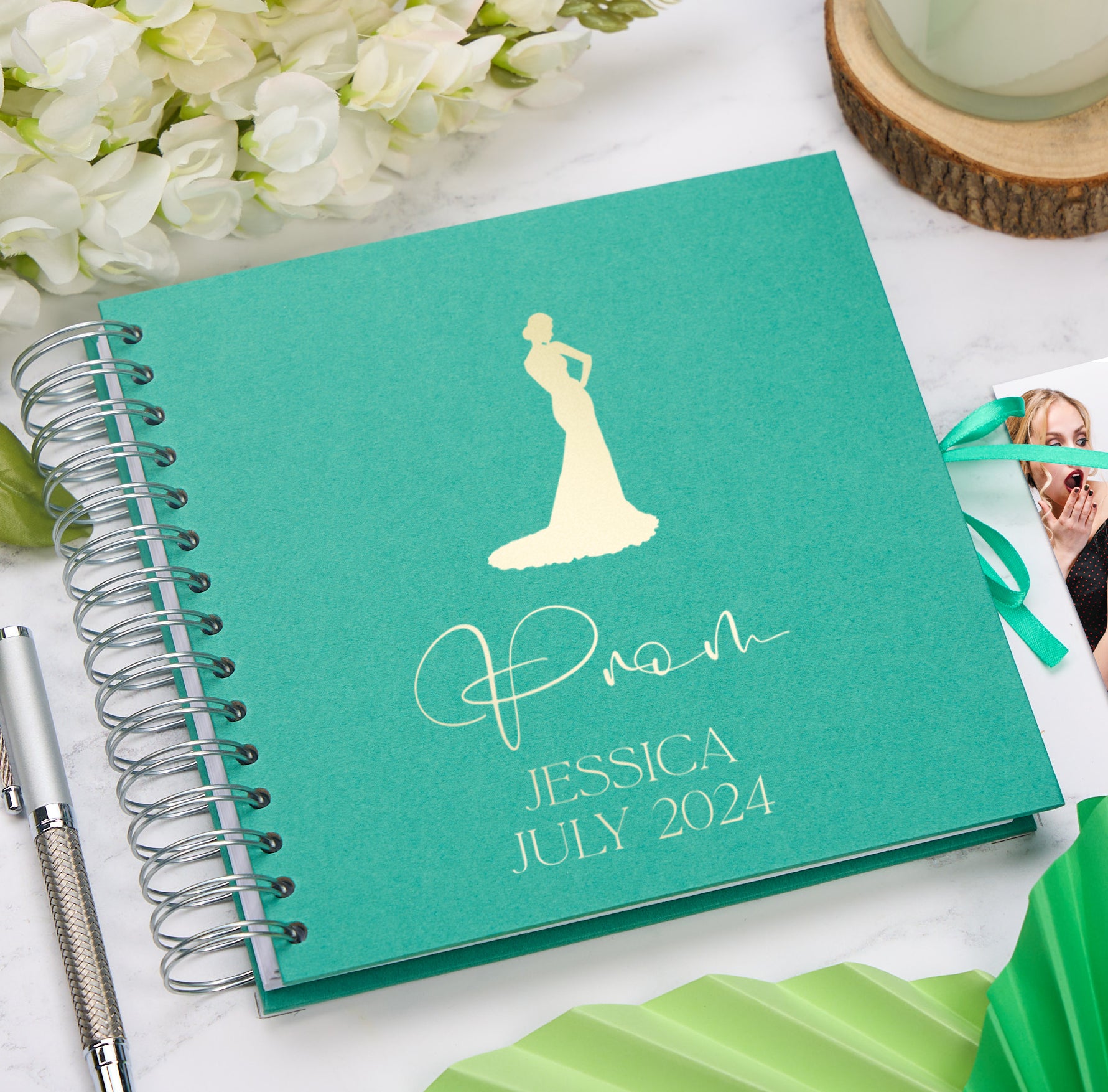Personalised Girl's Prom Book, Custom Scrapbook Keepsake Photo Album Memory Book