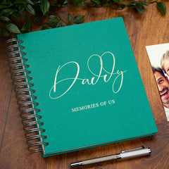 Personalised Large Daddy Photo Album With Sentiment Multiple Colours