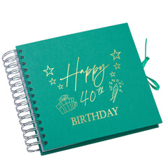 Wholesale Trade Pack of 10 - 40th Birthday Scrapbooks With Present Design