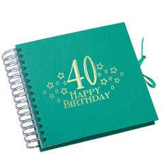 Wholesale Trade Pack of 10 - 40th Birthday Scrapbooks With Star Design