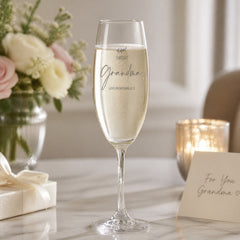 Personalised Grandma Champagne Flute Prosecco Glass Gift Personalised Champagne Glasses ukgiftstoreonline