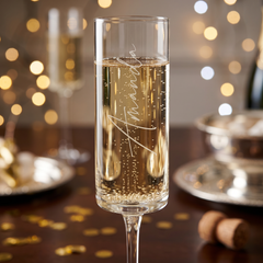 Modern & Elegant Personalised Tall Champagne Prosecco Glass Any Name Champagne Glasses ukgiftstoreonline