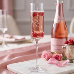 Modern & Elegant Personalised Tall Champagne Prosecco Glass Any Name Champagne Glasses ukgiftstoreonline