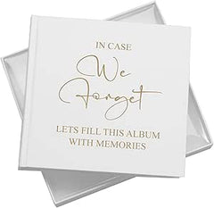 In Case We Forget Memory Photo Album For 50 x 6 by 4 Photos In White Pack of 5 Wholesale Trade