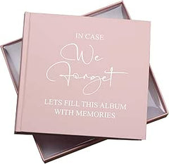In Case We Forget Memory Photo Album For 50 x 6 by 4 Photos In Pink Pack of 5 Wholesale Trade