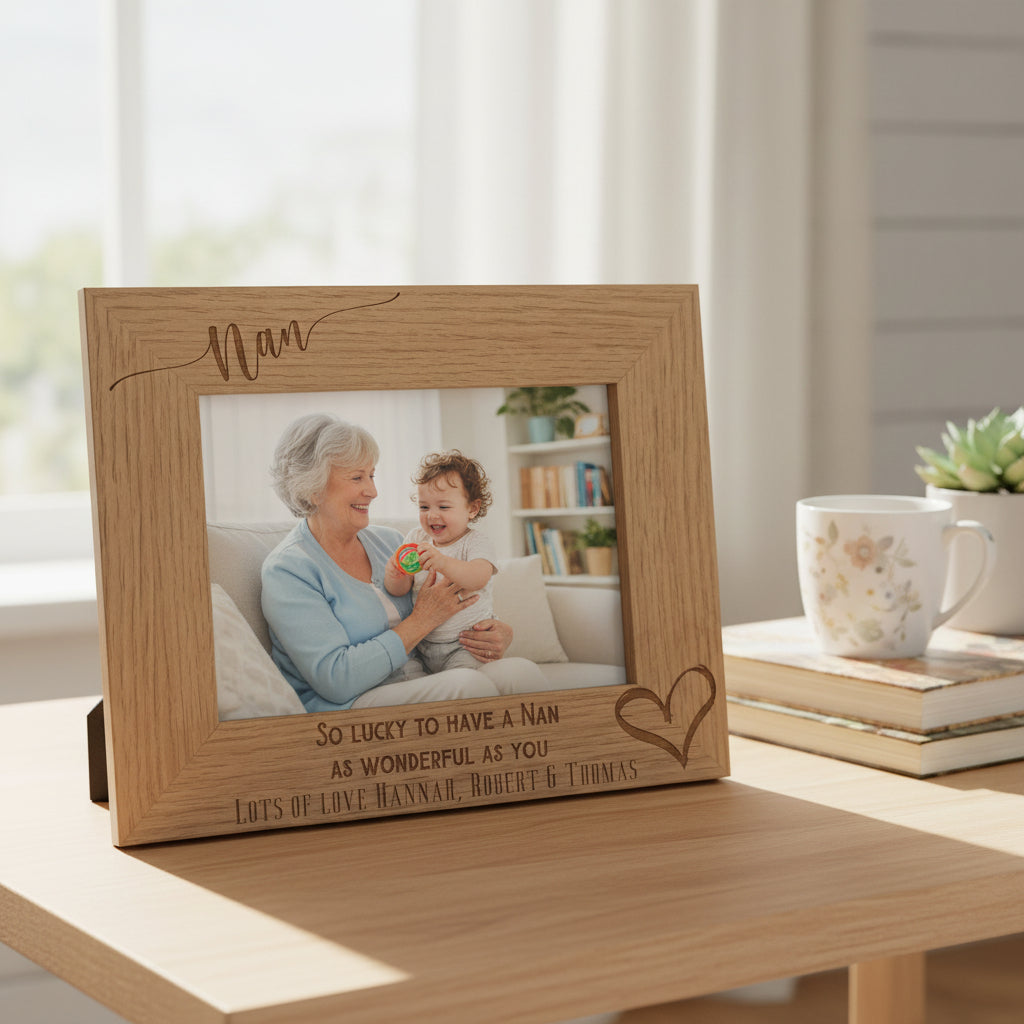 Personalised Nan As Wonderful As You Engraved Wooden Photo Frame gift Nan Photo Frame ukgiftstoreonline