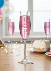 Personalised Birthday Champagne Flute Prosecco Glass Any Name and Year Personalised Birthday Gift ukgiftstoreonline