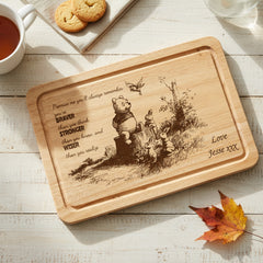 Always remember you are braver stronger and wiser engraved wooden chopping Board gift