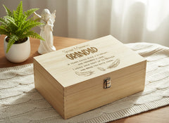 Grandad Remembrance Large Wooden Memory Keepsake Box Gift Keepsake Memory Box ukgiftstoreonline
