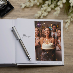 Personalised 21st Birthday Photo Album Gift With Gold Balloons Birthday Photo Album ukgiftstoreonline