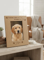 Personalised Dog Photo Frame A House Is Not A Home Without A Dog Dog or Cat Photo Album ukgiftstoreonline 5 x 7 Inch