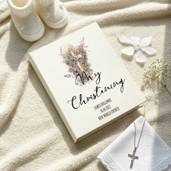 Personalised My Christening Photo Album With Sleeves 100 x 6x4 Capacity Personalised Photo Album ukgiftstoreonline