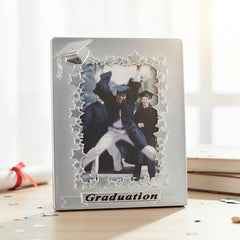Satin Silver Graduation Photo Frame For 6x4 Photo ukgiftstoreonline
