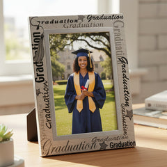 Aluminium Graduation Photo Frame For 6x4 Photo With Text ukgiftstoreonline