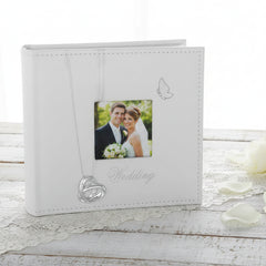 Beautiful Wedding Photo Picture Album With 3D Rings In Box 80 x 6 x 4 Photo Album ukgiftstoreonline