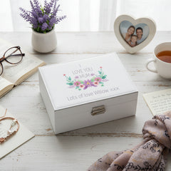 Gifts for Mum, I Love You Mum Jewellery Box , Mum Gifts for Birthday, Mothers Day, Christmas Presents for Mum