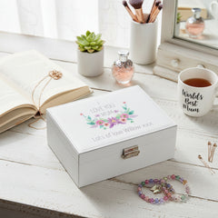 Gifts for Mum, I Love You Mum Jewellery Box , Mum Gifts for Birthday, Mothers Day, Christmas Presents for Mum