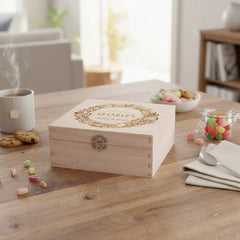 Personalised Sweets and Treats Engraved Wooden Box Personalised Gifts ukgiftstoreonline