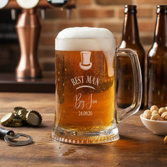 Personalised Wedding Beer Tankard Gift Best Man, Usher, Groomsman, Father Of the Groom, Father Of The Bride personalised beer glasses ukgiftstoreonline