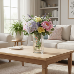 Personalised 80th Birthday Flower Vase Gift Present With Floral Numbers