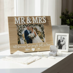 Vintage Style Shabby Chic Mr & Mrs Wedding Photo Frame 7"x5" ukgiftstoreonline