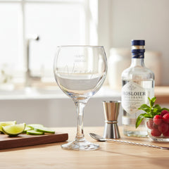 Personalised Nanny Engraved Gin and Tonic Glass with Sentiment Gift Boxed Personalised Gin Glasses ukgiftstoreonline