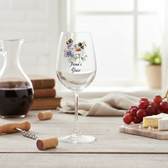 Personalised Bumble Bee Wine Glass Gift For Her Personalised Wine Glasses ukgiftstoreonline