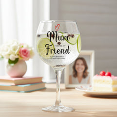 Personalised Mum Birthday Gin Cocktail Drink Glass Any Occasion Personalised Gin Glass ukgiftstoreonline