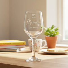 Personalised Fabulous Mummy Engraved Wine Glass Gift with Sentiment Personalised Wine Glasses ukgiftstoreonline