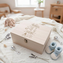 Personalised Baby Rabbit Memories Keepsake Box