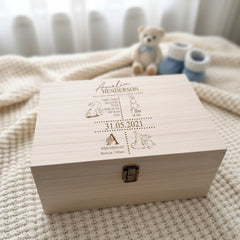 Personalised Baby Rabbit Memories Keepsake Box
