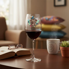 Personalised Highland Cow Butterfly Wine Glass Gift For Her Personalised Gin Glasses ukgiftstoreonline
