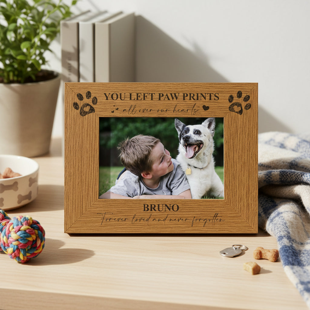 Personalised Dog Memorial Photo Frame Gift Keepsake Engraved Various Sizes Personalised Photo Frame ukgiftstoreonline