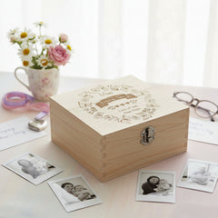 Personalised Mum Love You Engraved Wooden Keepsake Memory Gift Box Keepsake Box ukgiftstoreonline