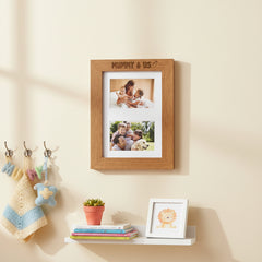 Mummy and Us Engraved Wooden Photo Picture Frame Double 6x4 Inch Photo Frame ukgiftstoreonline