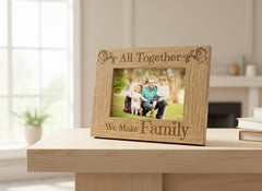 All Together We Make Family Wooden Photo Frame Gift Family Photo frame ukgiftstoreonline