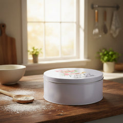 Personalised cake tin baking gift, metal storage tin kitchen Baked By Storage Tin ukgiftstoreonline