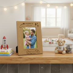 Personalised Daddy's Little Girl Engraved Wooden Photo Frame Gift Daddy Photo Frame ukgiftstoreonline
