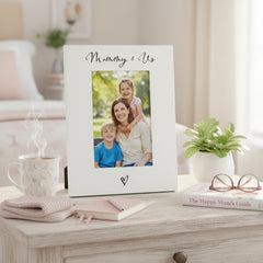 White 6x4 Portrait Picture Photo Frame Mummy & Us Heart For Mothers Day Birthday or Christmas ukgiftstoreonline